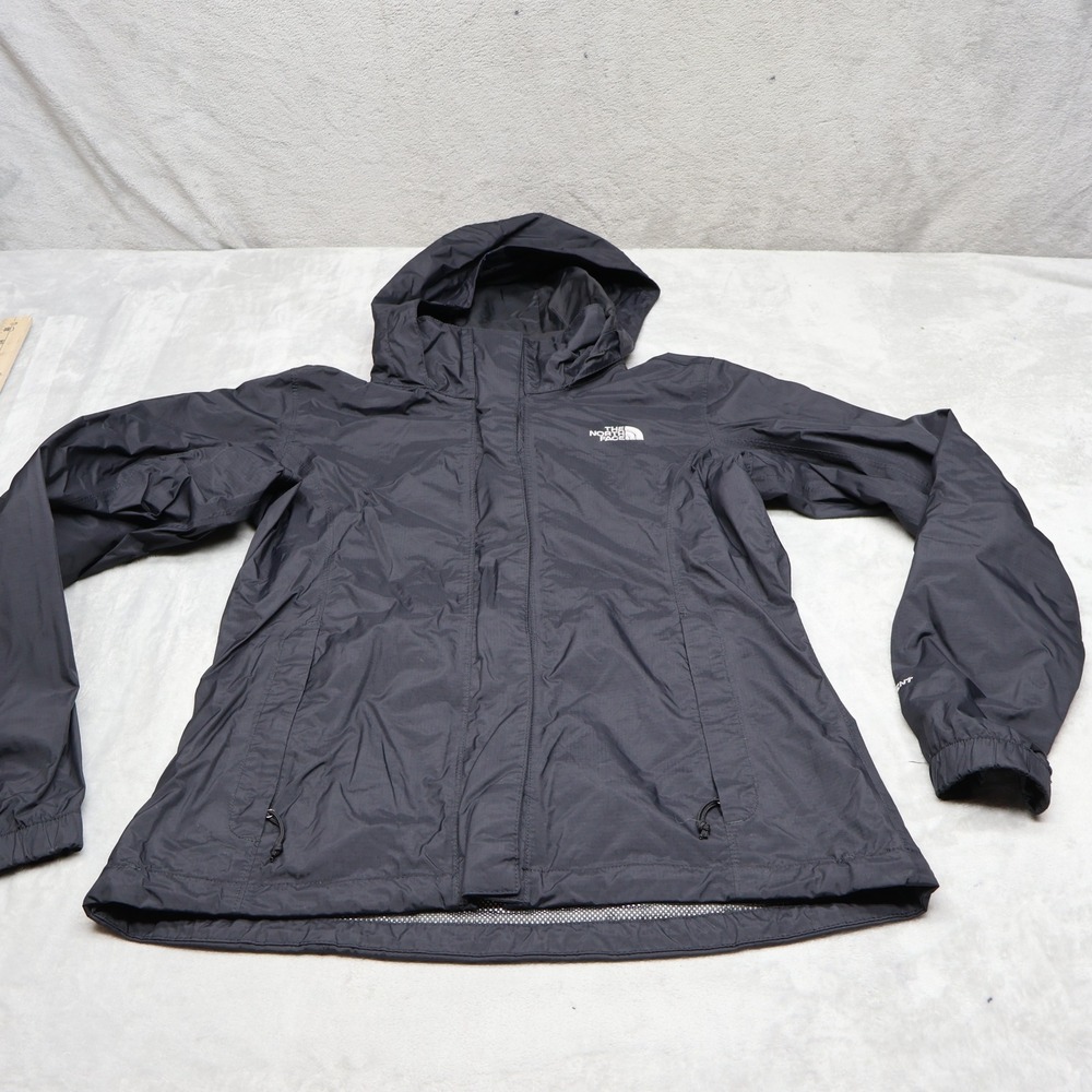 North Face Jacket Womens Small Black Resolve Waterproof Wind Rain Light Outdoor